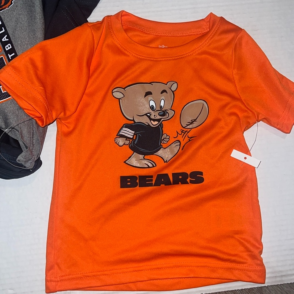 3 New Boys NFL Chicago Bears Shirts Size 2T
